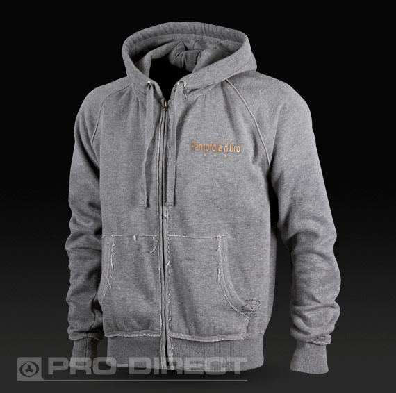 Pantofola d Oro Vintage Zip Through Hoodie Grey for Men